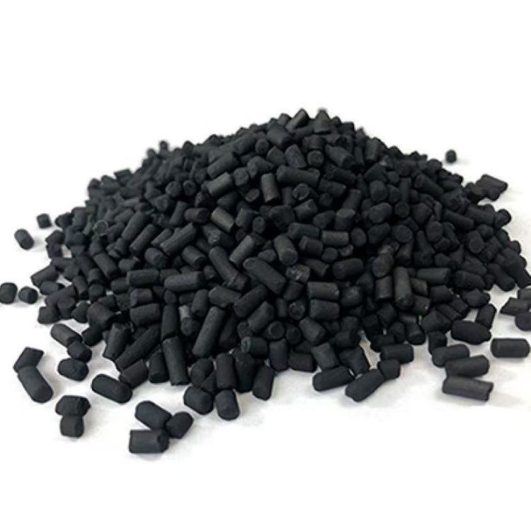 Wood-based cylindrical activated carbon