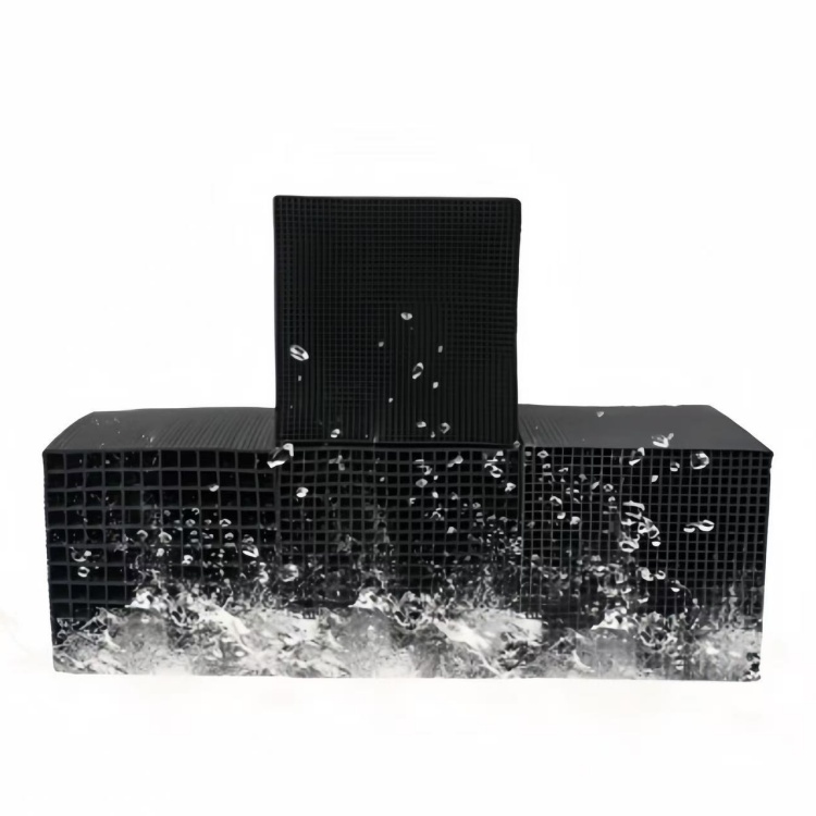 Water-resistant honeycomb activated carbon